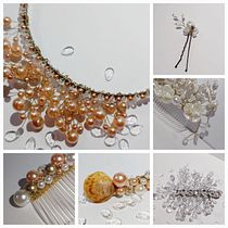 Meu projeto do curso: Design de acessórios para o cabelo. Un progetto di Design di accessori, Artigianato e Design di gioielli di macaebuques - 05.03.2022