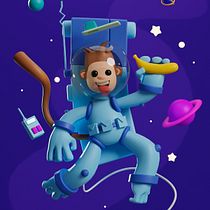 Mi Proyecto del curso: Creación de personajes en 3D con Blender . 3D, Design de personagens, Modelagem 3D, Design de personagens 3D, e 3D Design projeto de Alejandro cellitti - 05.03.2022