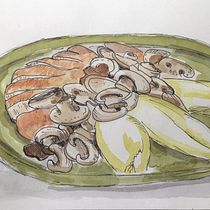 Mijn project van de cursus: Artistiek schetsen met aquarel: durf je ideeën te uiten. Traditional illustration, Sketching, Creativit, Drawing, Watercolor Painting, and Sketchbook project by Ulrike Schluter - 03.06.2022