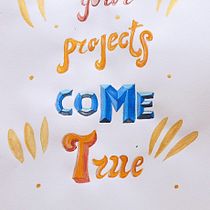 Il mio progetto del corso: Lettering ad acquarello pieno di colore. Lettering, Watercolor Painting, H, and Lettering project by Emanuela Sensalari - 03.06.2022