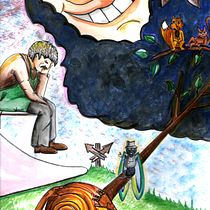 PINOCCHIO. Traditional illustration, Fine Arts, Painting, Pencil Drawing, Drawing, Watercolor Painting, Children's Illustration, and Narrative project by marina martinez - 03.06.2022
