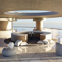 Sea view. Arquitetura, Arquitetura de interiores, Arquitetura digital, Visualização arquitetônica, e Design projeto de Mauro Cesare Marras - 03.03.2022