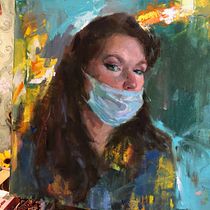 My project in Contemporary Oil Portraiture course. Traditional illustration, Fine Arts, Painting, and Oil Painting project by milychka - 03.06.2022