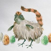 Mein Kursprojekt: Kreative Illustrationstechniken mit Gouache mit Aljoscha Blau. Traditional illustration, Character Design, Fine Arts, Painting, Children's Illustration, Gouache Painting, and Picturebook project by Günter Jenne - 03.06.2022