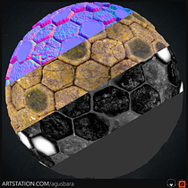 Mi Proyecto del curso: Introducción a la creación de texturas con Substance Designer. Un projet de 3D, Modélisation 3D , et Jeux vidéo de agusbara123 - 06.03.2022
