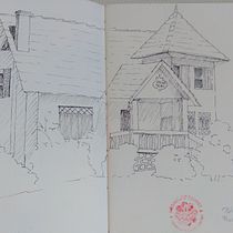 Meu projeto do curso: Sketching arquitetônico para ilustrações urbanas. Design, Traditional illustration, Sketching, Architectural Illustration, and Sketchbook project by Daniele Porto Almeida - 03.07.2022