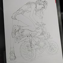 Mi Proyecto del curso: Coloreado con marcadores para dibujo manga. Traditional illustration, and Manga project by Andre - 03.07.2022