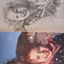 Mi Proyecto del curso: Retrato artístico al carboncillo: creando atmósferas. Ilustração tradicional, Artes plásticas, Desenho, Desenho de retrato, Desenho realista, e Desenho artístico projeto de Angelina Heerens - 07.03.2022