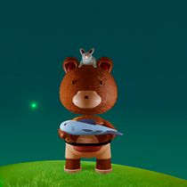 Mis resultados del curso: Creación de personajes kawaii en 3D con Blender . Een project van Traditionele illustratie, Ontwerp van personages, Digitale illustratie,  3D-modellering y Manga van Alejandro Rubio Diaz - 07.03.2022