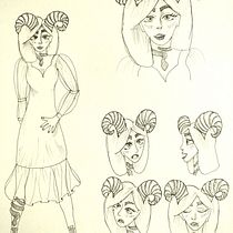 My project in The Art of Manga: Drawing Unique Characters course. Character Design, Pencil Drawing, Drawing, Ink Illustration, and Manga project by lena_tsch - 03.07.2022
