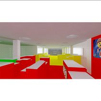 Construyendo Sueños, Tienda LEGO. Un proyecto de Arquitectura, Arquitectura interior, Arquitectura digital, Visualización arquitectónica, Diseño de interiores y Retail Design de MªJosé López Sancho - 07.03.2022