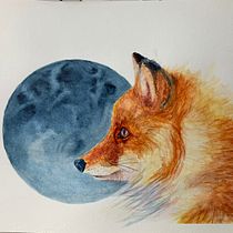 My project for course: Expressive Animal Portraits in Watercolor. Projekt z dziedziny Trad, c, jna ilustracja, Malowanie akwarelą, R, sunek realist, czn, Ilustracja naturalist i czna użytkownika monica_jarnkvist - 07.03.2022