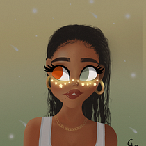 Meu projeto do curso: Retrato de personagens femininas com Procreate. Projekt z dziedziny Trad, c, jna ilustracja, Ilustracja c, frowa, R, sunek c i frow użytkownika Gabrielle Lainequer dos reis - 03.03.2022