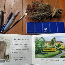 Mi Proyecto del curso: Cuaderno de viaje en acuarela. Traditional illustration, Watercolor Painting, Architectural Illustration, and Sketchbook project by jaklai - 03.07.2022