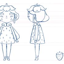 Meu projeto do curso: Criação de personagens Kawaii em 3D com Blender. Een project van Traditionele illustratie, Ontwerp van personages, Digitale illustratie,  3D-modellering y Manga van tainahtarriodepaula - 07.03.2022