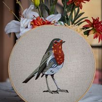 Mi Proyecto del curso: Pintar con hilo: técnicas de ilustración textil. Ilustração tradicional, Bordado, e Design têxtil projeto de Beatriz González Araya - 31.10.2021