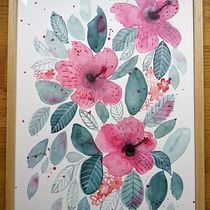 My project for course: Artistic Floral Watercolor: Connect with Nature. Ilustração tradicional, Pintura, Pintura em aquarela e Ilustração botânica projeto de ziva_kreativa - 08.03.2022