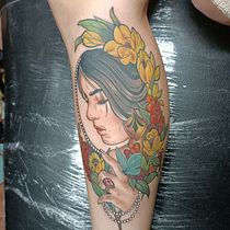 My project for course: Color Techniques for Tattoos. Un progetto di Illustrazione tradizionale, Disegno, Illustrazione digitale, Design di tatuaggi e Disegno digitale di Jean Felix Oledan - 17.01.2022