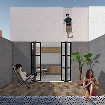Mi Proyecto del curso: Representación gráfica de proyectos arquitectónicos. Un projet de Architecture, Design graphique, Architecture d'intérieur, Design d'intérieur, Pa, sagisme, Collage, Architecture numérique et Illustration architecturale de Nislo Perez - 08.03.2022