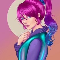 Mi Proyecto del curso: Retrato de personajes femeninos con Procreate. Projekt z dziedziny Trad, c, jna ilustracja, Ilustracja c, frowa, R, sunek c i frow użytkownika Citlalitl Álvarez - 08.03.2022