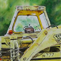 Tracto-pelle de Simeon. Projekt z dziedziny Trad, c, jna ilustracja, Sztuki piękne, Malarstwo i Malowanie akwarelą użytkownika François Rochat - 08.03.2022