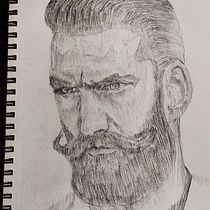 My project for course: Artistic Portrait Drawing: Capture Authentic Expressions. Un projet de Illustration traditionnelle, Beaux Arts, Esquisse , Dessin au cra, on, Dessin, Dessin de portrait, Dessin réaliste, Dessin artistique , et Dessin anatomique de reillo_alex - 09.03.2022