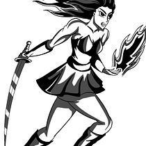 Nayla Princesa de Inframundo. Character Design, Comic, and Drawing project by Alejandro Rodriguez Rodriguez - 03.09.2022
