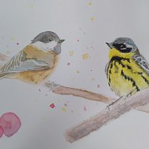 Il mio progetto del corso: Acquerello artistico per illustrazione di animali: gli uccelli. Traditional illustration, Watercolor Painting, Realistic Drawing, and Naturalistic Illustration project by Francesca - 03.09.2022