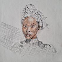 Mon projet du cours : Portrait classique : la méthode du génie universel de la Renaissance. Fine Arts, Sketching, Drawing, Portrait Drawing, Realistic Drawing, and Artistic Drawing project by Virginie - 03.09.2022