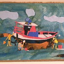 Meu projeto do curso: Ilustração de histórias com papel. Traditional illustration, Collage, Paper Craft, Children's Illustration, Creating with Kids, and Narrative project by Luiz Fernando Gomes - 03.10.2022