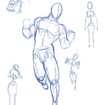 Mi Proyecto del curso: Ilustración para cómics: anatomía de un superhéroe. Un progetto di Illustrazione tradizionale, Character design, Fumetto, Disegno a matita e Disegno anatomico di manuel zamora abril - 10.03.2022