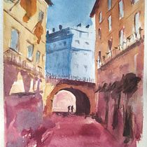 Meu projeto do curso: Representação arquitetônica com aquarela. Un projet de Illustration traditionnelle, Esquisse , Dessin, Aquarelle, Illustration architecturale , et Carnet de croquis de Carolina Coimbra - 10.03.2022