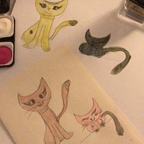My project for course: Illustration Techniques to Unlock your Creativity. Design, Traditional illustration, Fine Arts, Painting, Creativit, Creating with Kids, and Sketchbook project by Madalina Mihai - 03.11.2022