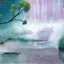 My project for course: Painting Atmospheric Landscapes with Gouache. Projekt z dziedziny Trad, c, jna ilustracja,  Malarstwo i Malowanie gwaszami użytkownika Viera Strakova - 11.03.2022