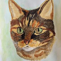 Mijn project van de cursus: Expressieve dierlijke portretten in aquarel. Projekt z dziedziny Trad, c, jna ilustracja, Malowanie akwarelą, R, sunek realist, czn, Ilustracja naturalist i czna użytkownika Xandra - 11.03.2022