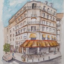 Meu projeto do curso: Desenho arquitetônico com aquarela e tinta. Sketching, Drawing, Watercolor Painting, Architectural Illustration, Sketchbook & Ink Illustration project by Maria Antonia Benutti - 03.11.2022