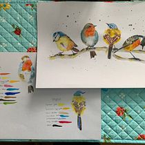 My project for course: Artistic Watercolor Techniques for Illustrating Birds - Cardinals. Traditional illustration, Watercolor Painting, Realistic Drawing, and Naturalistic Illustration project by Debbie McCarthy - 03.12.2022