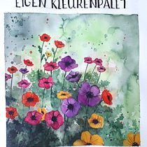 My project for course: Creation of Color Palettes with Watercolor. Traditional illustration, Fine Arts, Painting, Watercolor Painting, and Color Theor project by marieke - 03.12.2022