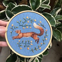 Meu projeto do curso: Bordado needle painting: recrie a beleza da vida selvagem. Traditional illustration, Embroider, and Textile Design project by Isabella - 03.11.2022