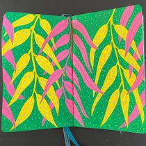 My project for course: Botanical Patterns in a Sketchbook: Conquer the Blank Page. Ilustração tradicional, Pattern Design, Ilustração botânica, e Sketchbook projeto de Tanya - 12.03.2022