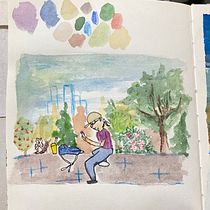My project for course: Exploratory Sketchbook: Find Your Drawing Style. Traditional illustration, Sketching, Creativit, Drawing, Watercolor Painting, Sketchbook, and Gouache Painting project by Emily Lam - 03.13.2022