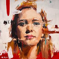 Mein Kursprojekt: Experimentelles Porträt: Mische Öl-, Acryl- und Sprayfarben. Un proyecto de Bellas Artes, Pintura, Pintura acrílica y Pintura al óleo de michael - 13.03.2022