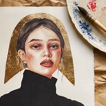 My project for course: Watercolor Portrait from a Photo. Traditional illustration, Watercolor Painting, and Portrait Drawing project by Ekaterina Travnikova - 03.13.2022