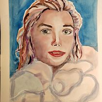 Mein Kursprojekt: Artistische Aquarellporträts. Fine Arts, Painting, Watercolor Painting, and Portrait Drawing project by ve_voss - 03.13.2022