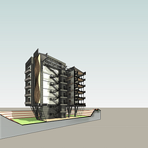 Mi Proyecto del curso: Modelado de edificios paramétricos con Revit. Un progetto di 3D, Architettura, Architettura d'interni, Modellazione 3D, Architettura digitale e ArchVIZ di santiago.neira100 - 14.03.2022