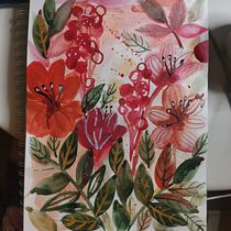 My project for course: Artistic Floral Watercolor: Connect with Nature. Ilustração tradicional, Pintura, Pintura em aquarela e Ilustração botânica projeto de Elizaveta Romanova - 14.03.2022