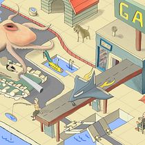 Island Gas Ein Projekt aus dem Bereich Traditionelle Illustration, Zeichnung und Sketchbook von Mark Pastor - 13.03.2022