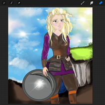 Mi Proyecto del curso: Creación de personajes femeninos estilo cartoon con Procreate. Un projet de Illustration traditionnelle, Illustration numérique , et Dessin numérique de Rocio - 14.03.2022