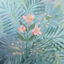 Mi Proyecto del curso: Pintura botánica con acrílico. Traditional illustration, Fine Arts, Painting, Acr, lic Painting, and Botanical Illustration project by PAULINA DI IORIO - 03.12.2022