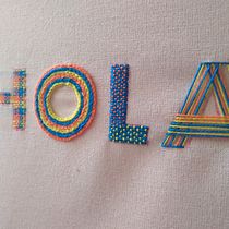 Mi Proyecto del curso: Letras bordadas: el hilo como herramienta gráfica. Embroider, and Textile Design project by gerez.gabriela - 03.14.2022
